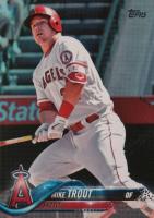 2018 Topps #300 Mike Trout White Jersey-Rainbow Foil Baseball Card