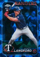2024 Topps Chrome Sapphire Update Series #151 Wyatt Langford Baseball Card