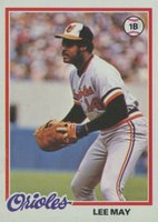 1978 Topps #640 Lee May Baseball Card