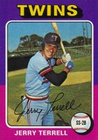 1975 Topps #654 Jerry Terrell Baseball Card