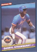 1986 Donruss #197 Darryl Strawberry Baseball Card