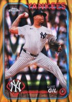 2024 Topps Chrome Update #USC160 Luis Gil Gold Raywave Baseball Card