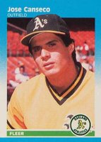 1987 Fleer Mini #17 Jose Canseco Baseball Card