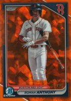 2024 Bowman Sapphire Edition Chrome Prospects #BCP22 Roman Anthony Orange Baseball Card