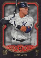 2017 Topps Museum Collection #95 Aaron Judge Ruby Red Baseball Card