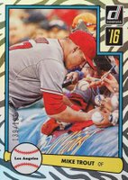 2016 Panini Donruss 1982 #1 Mike Trout Holoflow Baseball Card