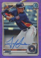 2020 Bowman Chrome Prospect Autographs #CPATJ Taylor Jones Purple Refractor Baseball Card