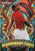 2022 Panini Prizm Illumination #IL11 Xander Bogaerts Snake Skin Prizm Baseball Card