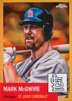 2022 Topps Chrome Platinum Anniversary #187 Mark McGwire Gold Refractor Baseball Card