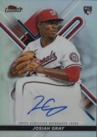 2022 Topps Finest Finest Autographs #JG Josiah Gray Baseball Card
