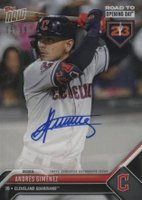 2023 Topps Now Road to Opening Day Autographs #A28 Andres Gimenez Baseball Card