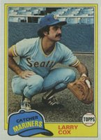 1981 Topps #249 Larry Cox Baseball Card