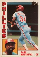 1984 Topps Tiffany #70 Gary Matthews Baseball Card