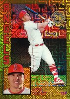 2019 Topps Silver Pack 1984 Chrome Promo  #2 Mike Trout Gold Refractor Baseball Card
