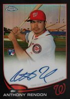 2013 Topps Chrome #128 Anthony Rendon Black Refractor Baseball Card