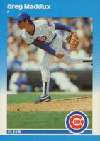 1987 Fleer Update Glossy #U-68 Greg Maddux Baseball Card