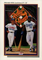 1990 Nike Poster Cards #916 Billy Crystal/Bo Jackson Relief Hitters Baseball Card
