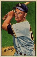 1952 Bowman #38 Whitey Lockman Baseball Card