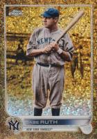 2022 Topps Gilded Collection #3 Babe Ruth Mini Diamond Gold Etch Baseball Card