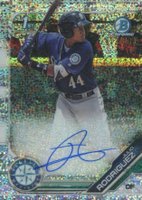 2019 Bowman Prospect Autographs Chrome #JRO Julio Rodriguez Speckle Refractor Baseball Card