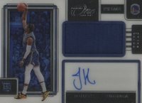 2021 Panini One and One Prime Rookie Jersey Autographs #JKM Jonathan Kuminga Basketball Card