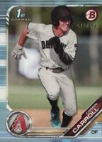 2019 Bowman Draft #BD125 Corbin Carroll Sky Blue Baseball Card
