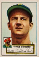 1952 Topps #197 George Strickland Baseball Card