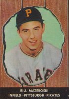 1958 Hires Root Beer #36 Bill Mazeroski No Tab Baseball Card