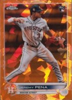 2022 Topps Chrome Update Sapphire Edition #253 Jeremy Pena Orange Baseball Card