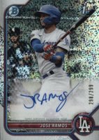 2022 Bowman Chrome Prospect Autographs #CPAJRS Jose Ramos Speckle Refractor Baseball Card