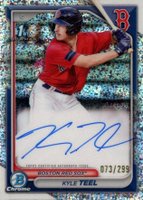 2024 Bowman Chrome Prospect Autographs #CPAKT Kyle Teel Speckle Refractor Baseball Card