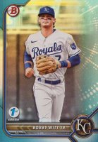 2022 Bowman 1st Edition #BPPF146 Bobby Witt Jr. Sky Blue Foil Baseball Card