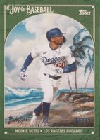 2023 Topps X Bob Ross the Joy of Baseball #24 Mookie Betts Sap Green Baseball Card