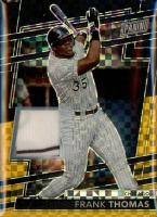 2024 Panini National Sports Collectors Convention VIP Gold #56 Frank Thomas Memorabilia-Black Gold Baseball Card