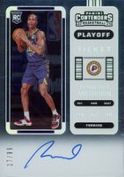 2022 Panini Contenders #118 Bennedict Mathurin Autograph-Playoff Basketball Card
