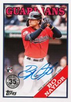 2023 Topps 1988 Topps Baseball Autographs #88BABN Bo Naylor Series 2 Baseball Card