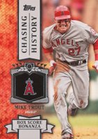 2013 Topps Chasing History #CH-64 Mike Trout Holofoil Baseball Card