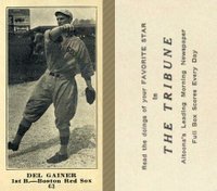 1916 Altoona Tribune #63 Del Gainor Correct spell Gainor Baseball Card