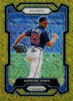 2024 Panini Prizm #216 Andruw Jones Gold Shimmer Fotl Baseball Card