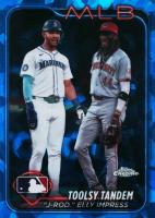 2024 Topps Chrome Sapphire Update Series #238 Elly de La Cruz/Julio Rodriguez Baseball Card