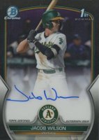 2023 Bowman Draft Chrome Prospect Autograph #CDAJWI Jacob Wilson Black Baseball Card