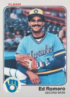 1983 Fleer #44 Ed Romero Baseball Card