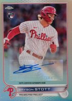 2022 Topps Chrome Update Autographs #ACBS Bryson Stott Baseball Card