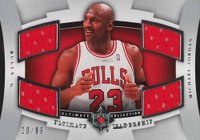 2007 Ultimate Collection Ultimate Leadership #UL-JO Michael Jordan Basketball Card