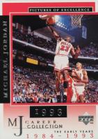 1998 Upper Deck MJ Career Collection #10 Michael Jordan Pictures of Excellence Basketball Card
