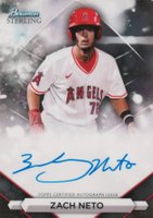 2023 Bowman Sterling Prospect Autographs #PAZN Zach Neto Baseball Card