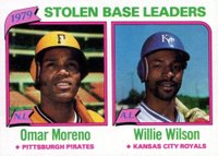 1980 Topps #204 Stolen Base Leaders Baseball Card