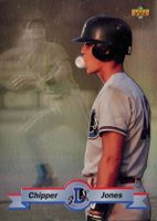 1992 Upper Deck Minor League Top Prospect Hologram #TP3 Chipper Jones Baseball Card