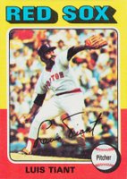 1975 Topps Mini #430 Luis Tiant Baseball Card