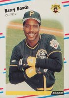 1988 Fleer #322 Barry Bonds Baseball Card